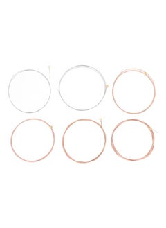 Acoustic Guitar Strings Phosphor Bronze 6 String Replacement Set Hex Alloy .011‑.052 SK11