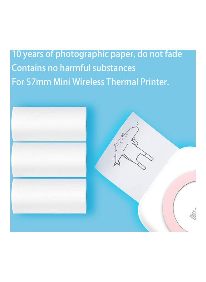 NIBEMINENT - 3-Piece Thermal Print Paper Rolls H36757-1-LM white - Image 1