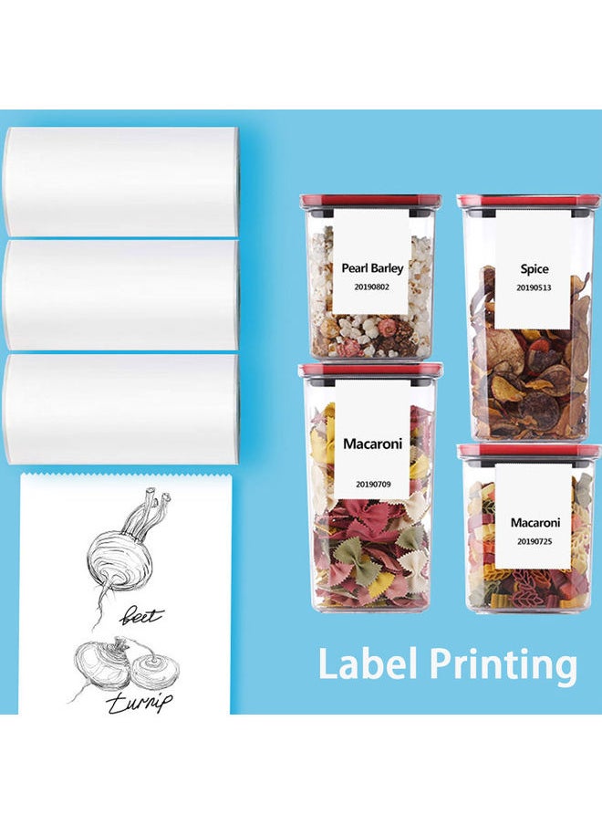 NIBEMINENT - 3-Piece Thermal Print Paper Rolls H36757-1-LM white - Image 1