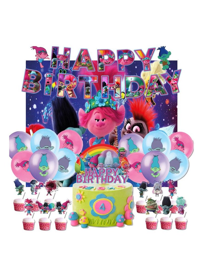 Trolls Birthday Party Decorations - Image 1