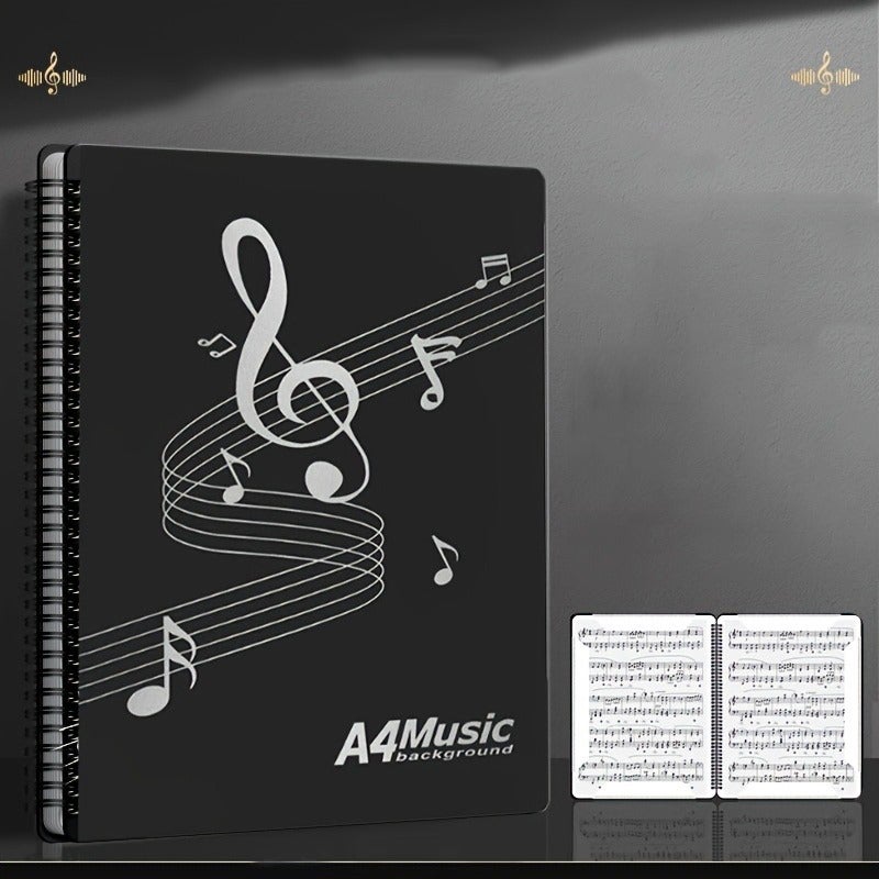 ofeankri FF Bonfires A4 20-Sheet 20-Page Multi-Functional Music Folder, Suitable for Piano, Featuring an Anti-Glare and Reversible Design - Image 4
