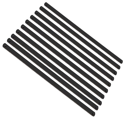 Viganoc 10 Pc Professional High Speed Steel Mini Hacksaw Blades, 6" / 150mm Bi-Metal HSS Blades, 24TPI, Suitable for Mini/Primary Hacksaw Frame, Cuts Wood, Metal, Plastic, PVC, Aluminum, Copper, Brass - Image 1
