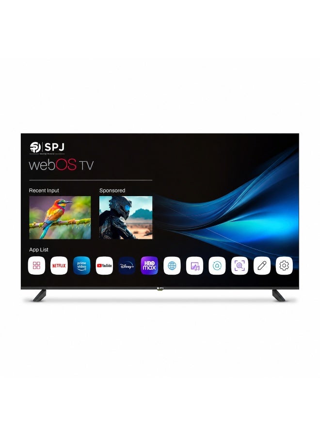 اس بي جي تلفزيون SPJ ذكي مقاس 75 بوصة، دقة 4K Ultra HD، شاشة LED بنظام WebOS، تقنية Dolby Audio، جهاز تحكم Magic Remote، دعم Apple AirPlay، واي فاي، HDMI، USB، لون أسود. - Image 1