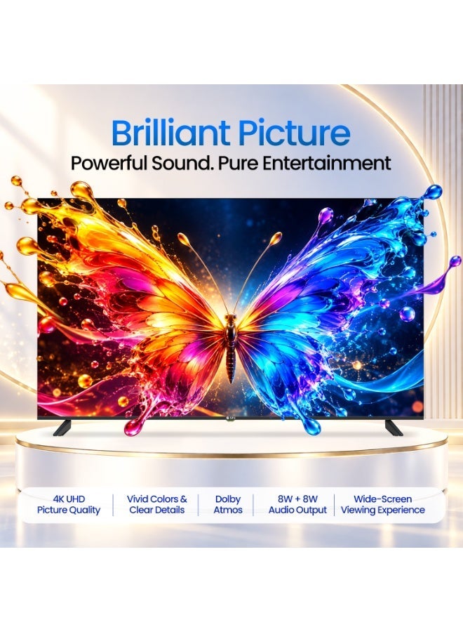 SPJ 75-Inch 4K Ultra HD Smart LED TV with WebOS, Dolby Audio, Magic Remote, Apple AirPlay, Wi-Fi, HDMI & USB, Black - Image 2