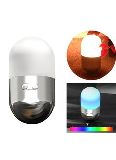 Hexwell Hexwell Capsule Shape Rechargeable Camping Lights Tent Light with RGB Color Changing Night Lamp Ambient Lighting for Campsite  - Image 1