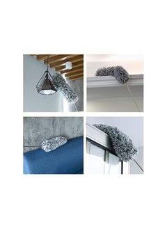 Generic Microfiber Duster with Extension Pole(Stainless Steel), Extra Long 100 inches, with Bendable Head, Extendable Duster for Cleaning High Ceiling Fan, Interior Roof, Cobweb, Gap Dust- Wet or Dry Use  - Image 3