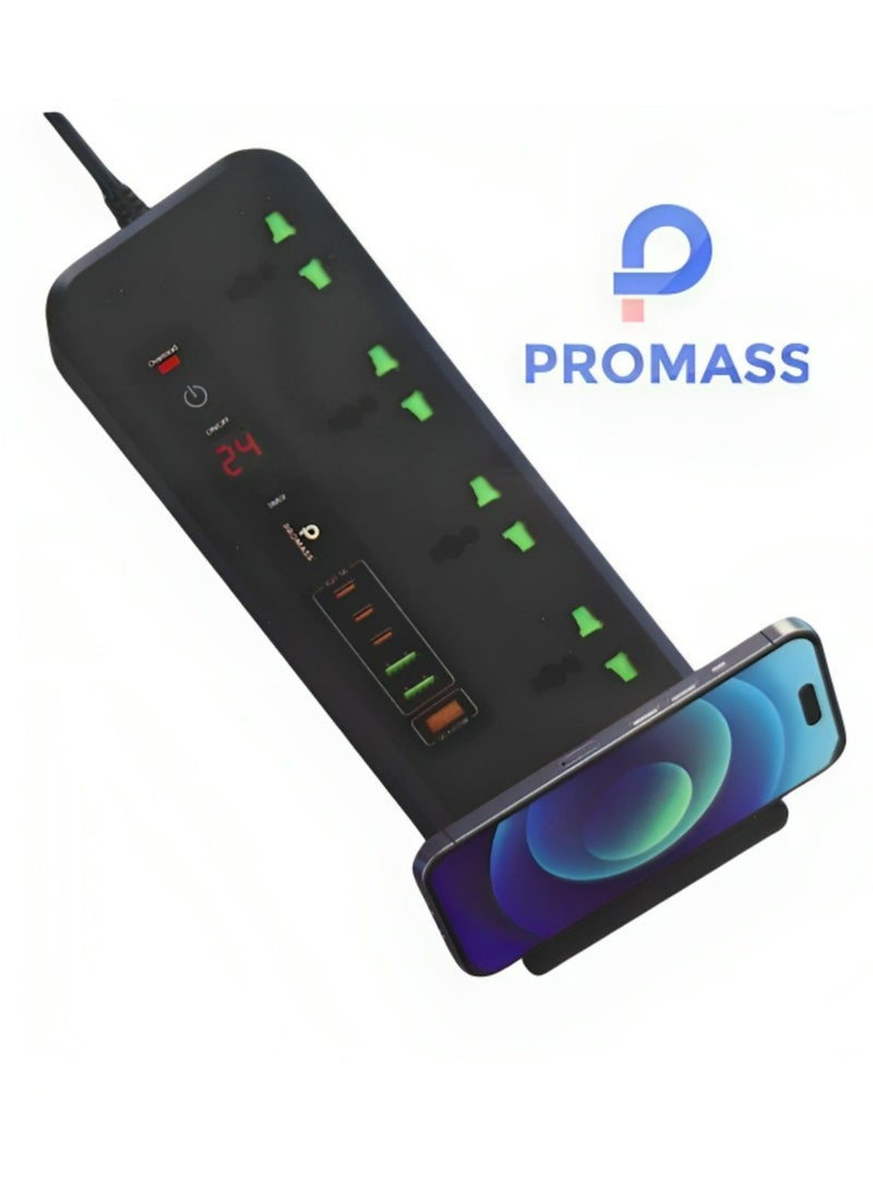 PROMASS 3 Meter Fast Charging Connection 4 Power Ports 6 Pd and Usb Ports  - Image 2