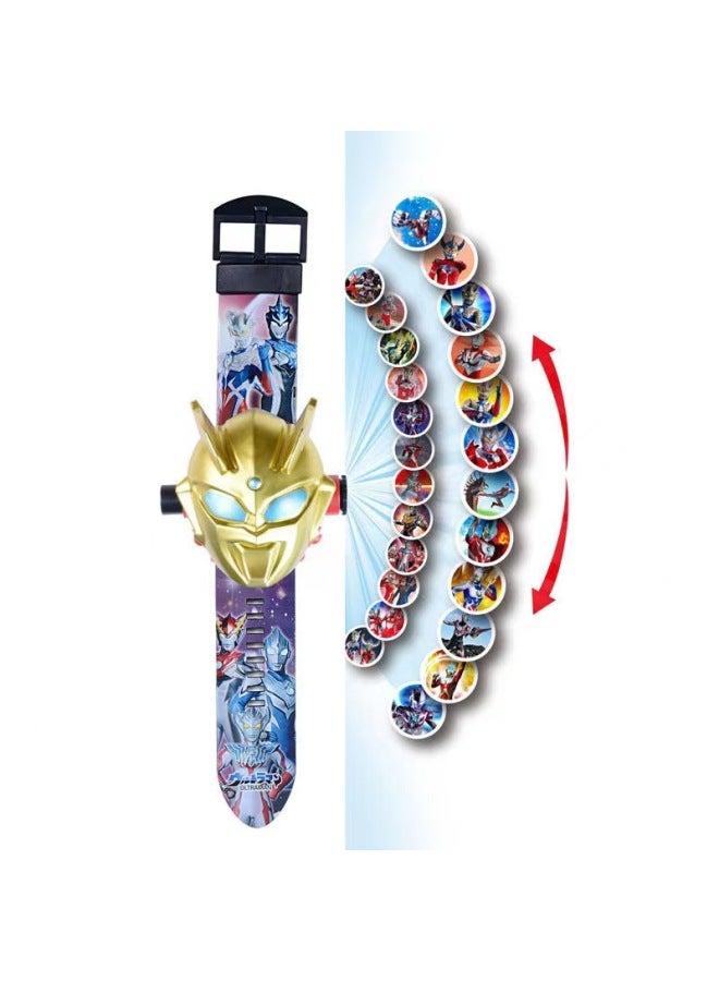 Children's Toy Cartoon Electronic Ultraman Watch 3-8 Years Old Children Primary School Boys And Girls Projection Luminous Watch-Color:Hulk (plus 10 Battery Screwdriver) - Image 4