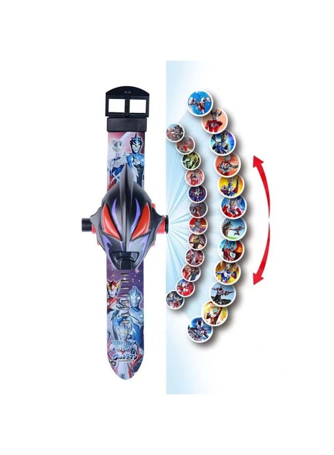Children's Toy Cartoon Electronic Ultraman Watch 3-8 Years Old Children Primary School Boys And Girls Projection Luminous Watch-Color:Hulk (plus 10 Battery Screwdriver) - Image 5