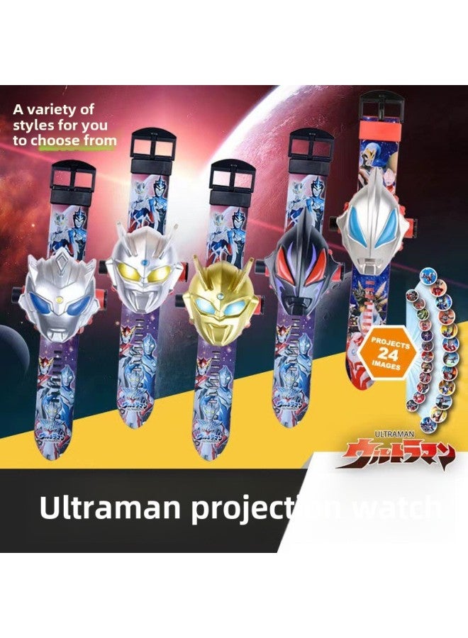 Children's Toy Cartoon Electronic Ultraman Watch 3-8 Years Old Children Primary School Boys And Girls Projection Luminous Watch-Color:Hulk (plus 10 Battery Screwdriver) - Image 2