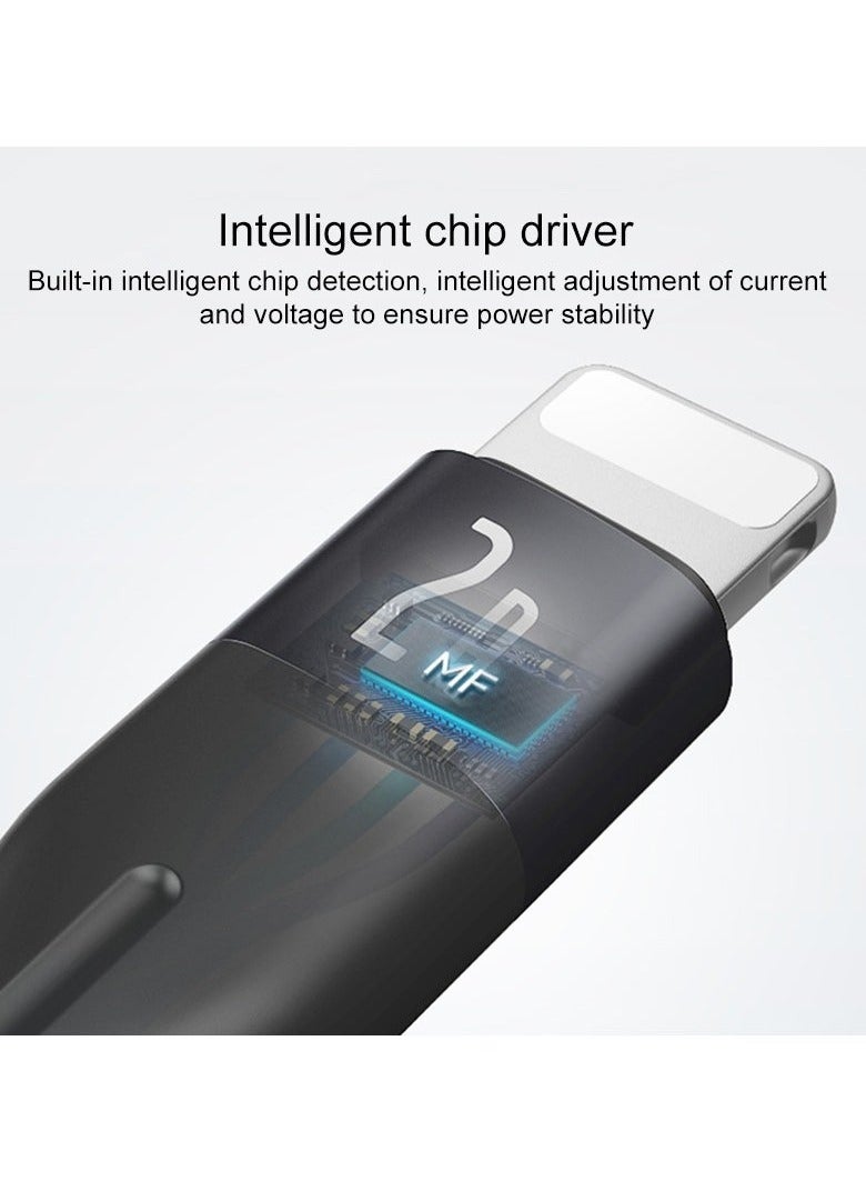 Yesido CA121L Fast Charging USB Cable for iPhone – 2A High-Speed Charging & Data Transfer, 1 Meter Black – Compatible with iPhone, iPad, iPod – Premium Charging Cord, Durable, Tangle-Free Design, Ideal for Home, Office & Travel Use - Image 4