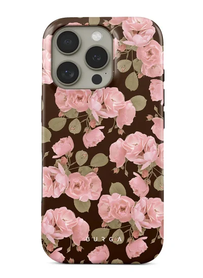 BURGA Burga iPhone 16 Pro Max Case, 2 Piece Hard Shell + TPU Interior, Shock Absorption, All Port Accessible, Raised Bezel For Screen & Camera Protection, Never Fading HQ Print, Desert Rose