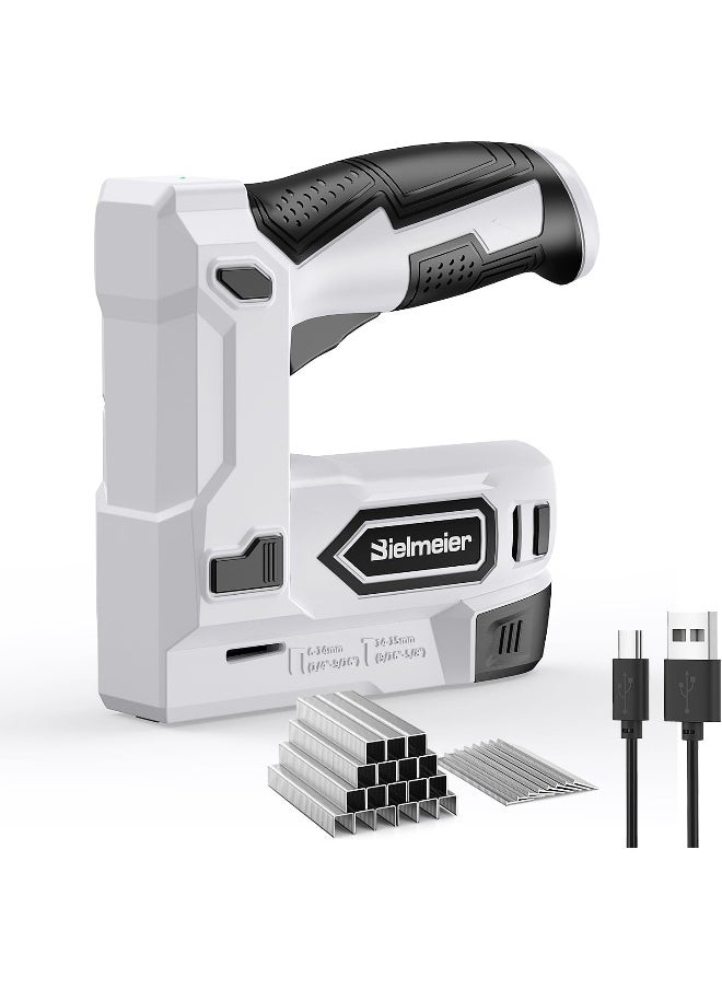 Bielmeier  Electric Staple Gun, 2 In 1 Lithium-Ion Electric Stapler, 5V Cordless Brad Nailer Kit With Staples Nails, Usb Charger, Power Tacker For Upholstery, Material Repair, Carpentry, Diy, Black - pzsku/Z3D0CD57B7521636840DBZ/45/_/1722074703/9247dc66-3334-489f-a1d4-5af3ab6f459e