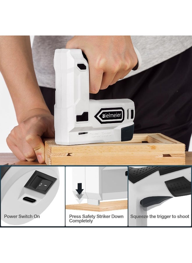 Bielmeier  Electric Staple Gun, 2 In 1 Lithium-Ion Electric Stapler, 5V Cordless Brad Nailer Kit With Staples Nails, Usb Charger, Power Tacker For Upholstery, Material Repair, Carpentry, Diy, Black - pzsku/Z3D0CD57B7521636840DBZ/45/_/1722074708/eabf3dd0-0124-4127-be31-8f7cc3d8fa96