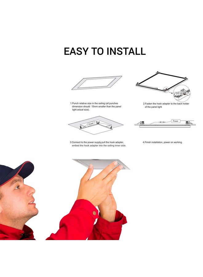 SYSKA (SSK-RDL-S-12W-4000K Warm White Rdl Led Slim Downlight (Cool Day Light, Polycarbonate) - Image 3