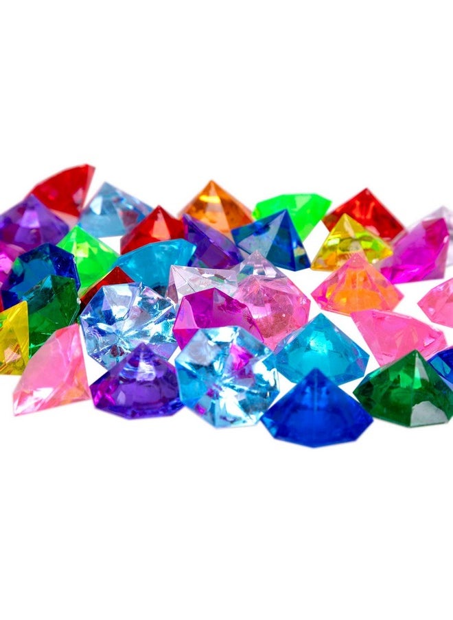 jollylife - 36Pcs Acrylic Diamond Gems Jewels Pirate Treasure Chest Hunt Party Favors 25 Carat Diving Gem Pool Toys - Image 1