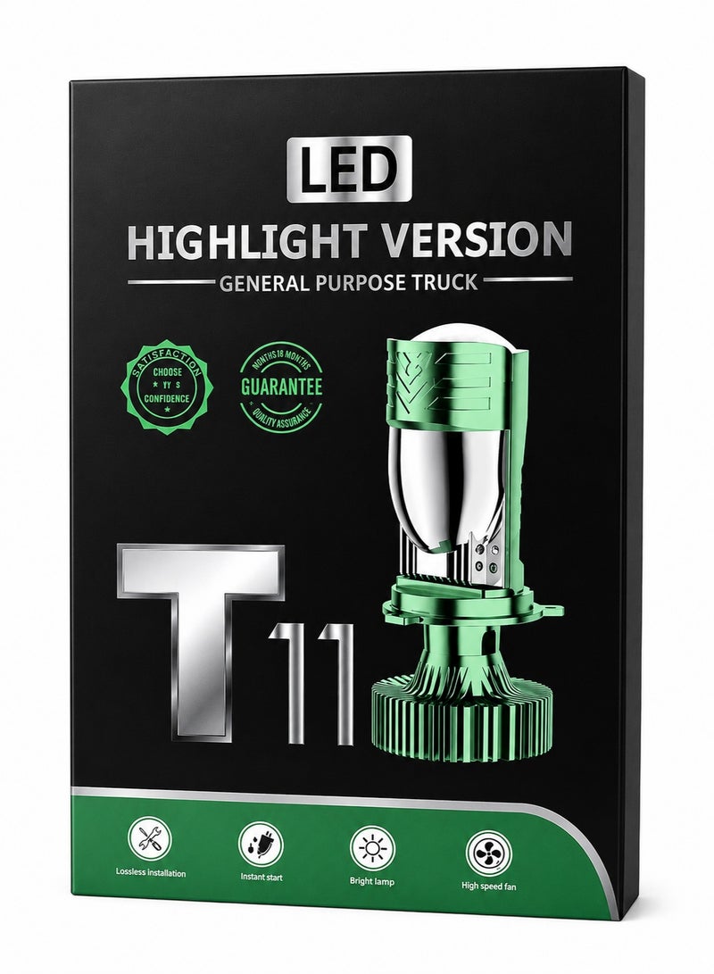 Ama T11 H4 LED Car Headlight Kit, Maximum Brightness 6000K - Image 1
