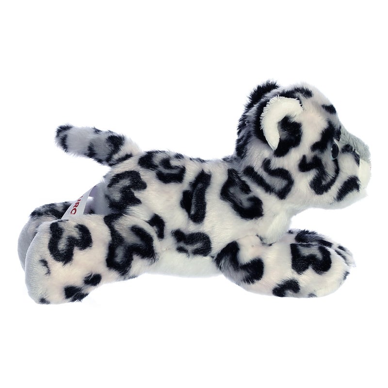 AuroraÂ® Adorable Mini Flopsieâ„¢ Snow Leopard Stuffed Animal - Mini Companions Ready for Playful Adventures - for Kids All Ages, Toddlers, Adults, and Families - Gray 8 Inches - Image 2