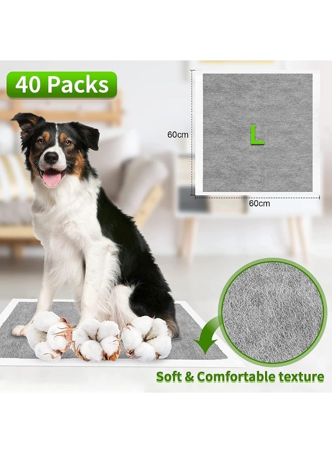 Mumoo Bear Carbon Large Puppy Training Pads Pack of 40, Super Absorbent Dog Pads, Odour Control Dog Pee Pad, Leak-Proof Disposable Fast Drying Pet Pads for Toilet, Training - 60 x 60cm - Image 5