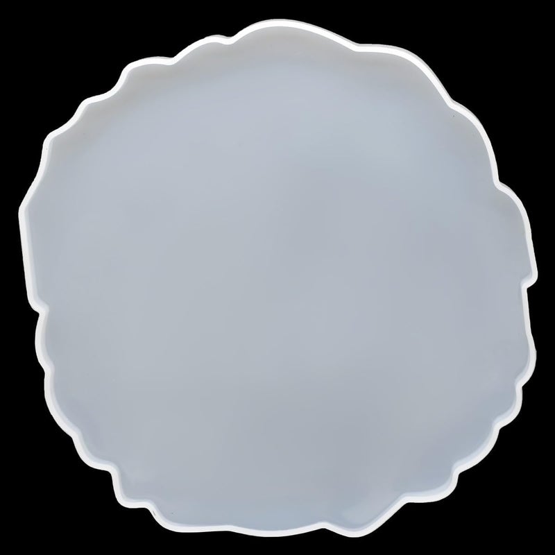 Prokart ProKart Premium Silicone Mould, Agate Plate Design, 6 Inch | Circle Plate Epoxy Resin Casting Mold for DIY Faux Agate Tray | Serving Board, Coaster, Home Decor (Pack of 1, 6 Inches) - Image 4