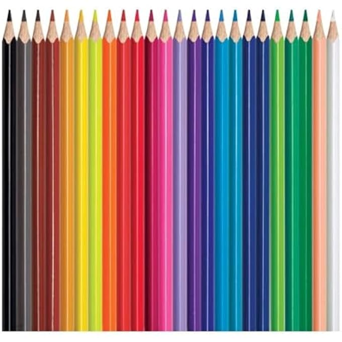 Amigo 38 PCS COLORED PENCIL COMBO SET WITH 2 SHARPENERS INCLUDES 24 PCS AND 14 PCS PACKS SOFT CORE DRAWING PENCILS WITH TRIANGULAR GRIP FOR SCHOOL ART SKETCHING AND CREATIVE PROJECTS - Image 3