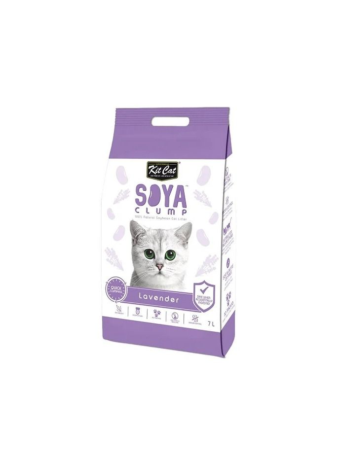 Kit Cat Soya Clump Soybean Lavender Litter Cat 7L - Image 1