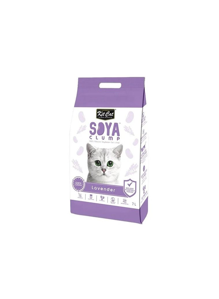 Kit Cat Soya Clump Soybean Lavender Litter Cat 7L - Image 3