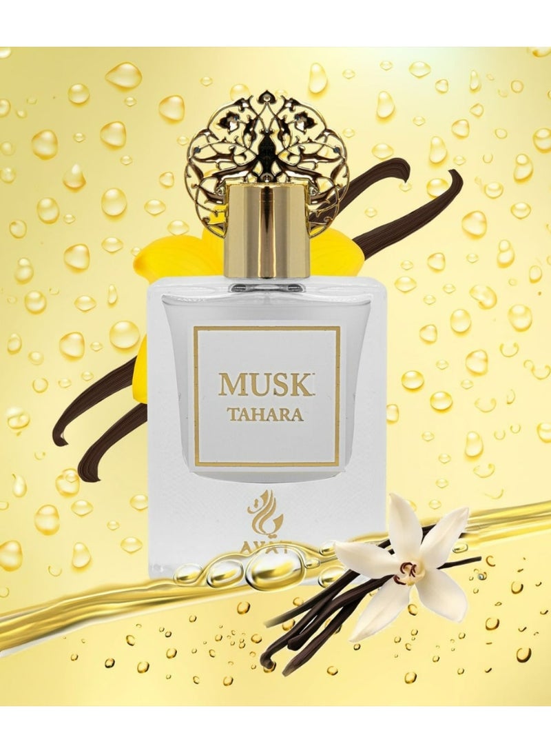 عطور آیت عطور آيات مِسك طهارة أو دو بارفان 100 مل – المسك الأبيض، الورد البودري، والقطن النقي – عطر عربي فاخر يدوم طويلاً للجنسين - Image 4