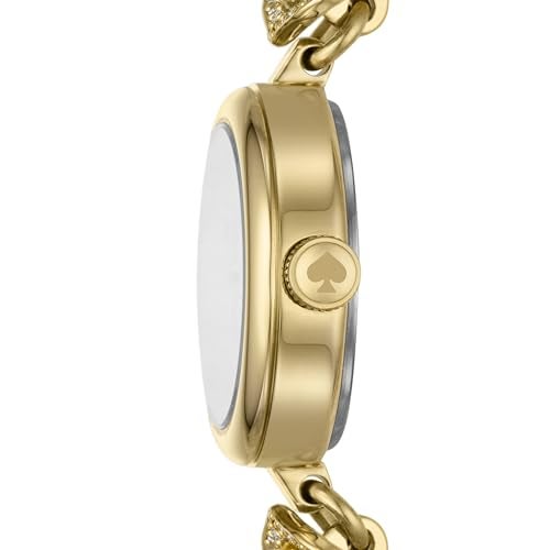 Kate Spade New York Women's Monroe Floral Gold-Tone Stainless Steel Bracelet Watch - Image 2