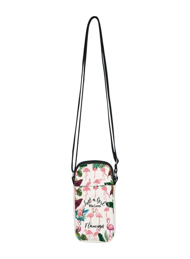 BNQL Flamingo Crossbody Bag - Canvas Cell Phone Purse for Flamingo Lovers - Image 3
