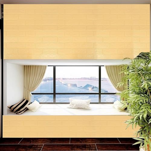 Rylan Self-Adhesive Waterproof PE Foam 3D Wall Panels Wallpaper Sticker for Bathroom, Living Room, and Home Decoration (70 x 77cm, Appx. 5.8Sq Feet)-1 Piece - Image 2