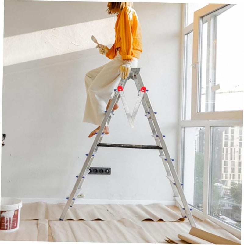 Folding Ladder Hinge Replacement Parts Durable Metal Joints with Screws and Caps - Image 3