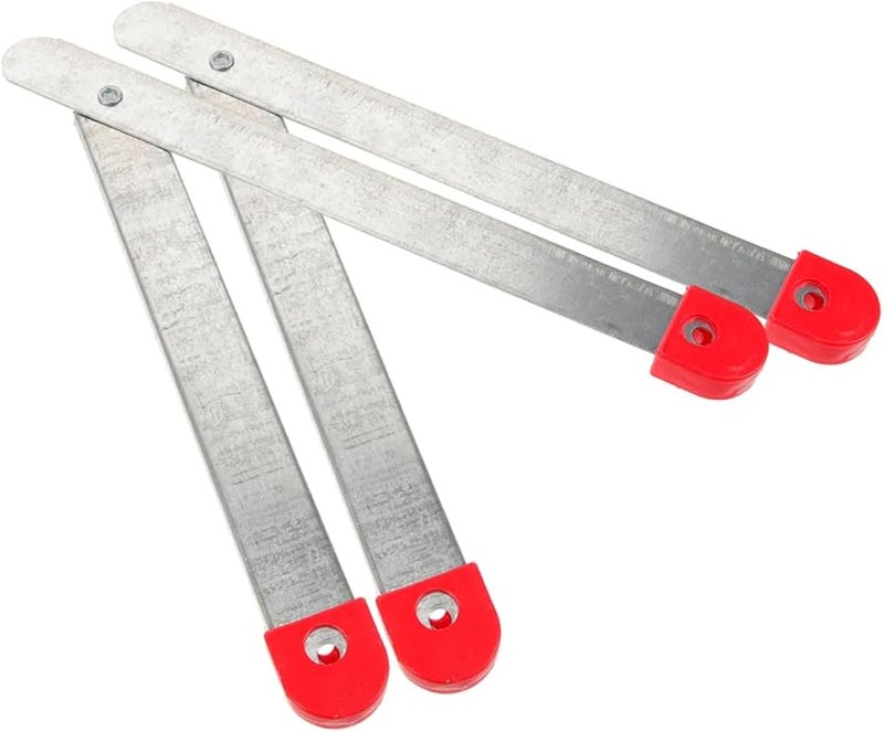 Folding Ladder Hinge Replacement Parts Durable Metal Joints with Screws and Caps - Image 1