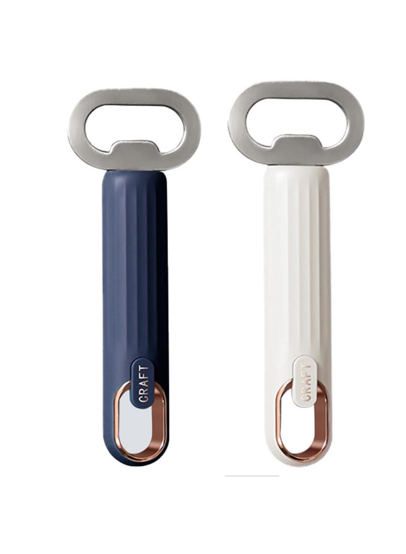 SYOSI Ergonomic Stainless Steel Wall Mounted Bottle Openers Set of Two for Home Kitchen Bar Daily Use and Gift - Image 1