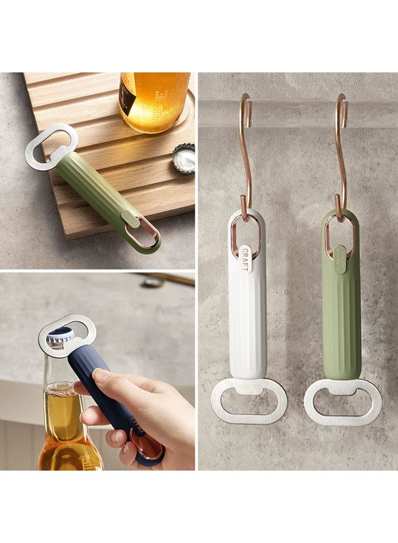 SYOSI Ergonomic Stainless Steel Wall Mounted Bottle Openers Set of Two for Home Kitchen Bar Daily Use and Gift - Image 3