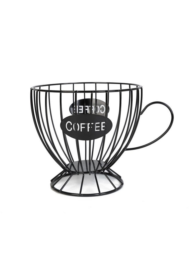 Agirlvct Agirlvct Coffee Pod Holder,Coffee Bar Counter Organizer,Coffee Filter Holder,Capsule Basket,Coffee Bar Accessories for K-cup Kitchen Dinning Room Office Home Cafe Hotel(Black)  - Image 1