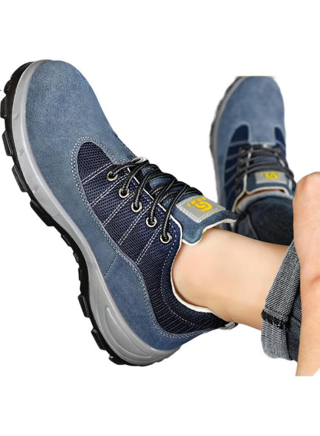 JUNBU Safety Shoes For Men, Electrician Insulated Plastic Toe Cap, Anti-Smashing, Anti-Puncture, Lightweight Construction Site Work Shoes 2156Kv Size 44 - Image 2