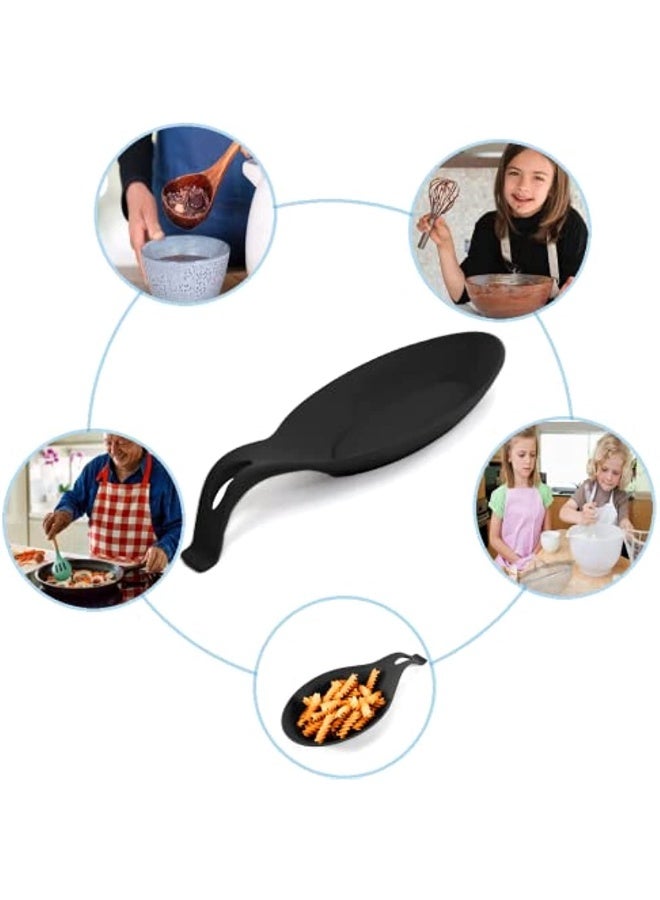 Silicone Spoon Rest Silicone Kitchen Spoon Holder Silicone Spoon Holder Utensil Rest Silicone Spoon Rest for Storing Kitchen Utensils  - Image 5