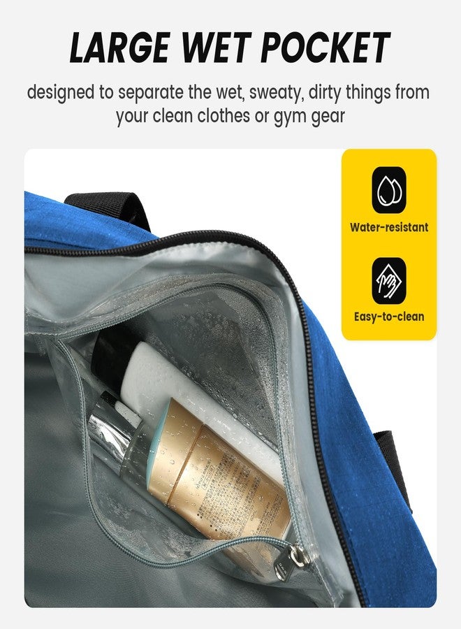 Vorspack Small Gym Bag - 14 Inches Duffle Bag for Travel Lightweight Duffel Bag for Men Women Personal Item Bag Weekender Bag for Travel Sports Gym - Blue - Image 4