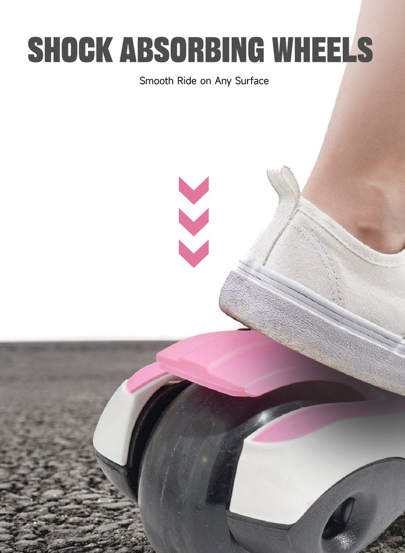 AL-WAHA AL-ZHABIA 3-12 Years Kids Scooter  | 3 Wheels | Adjustable Height & Foldable Design LED Light-Up PU Wheels  | 110 lbs Capacity | Shock Absorption & Lean-to-Steer - Image 5