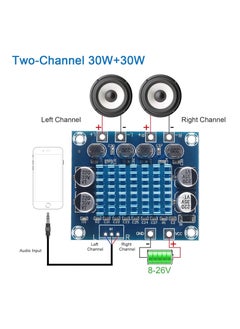 Generic TPA3110 XH-A232 Audio Amplifier - 2 Channel Digital Stereo 30W + 30W Amplifier DC Operating Voltage 6-28V 3A  - Image 2