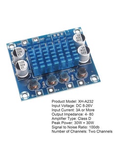 Generic TPA3110 XH-A232 Audio Amplifier - 2 Channel Digital Stereo 30W + 30W Amplifier DC Operating Voltage 6-28V 3A  - Image 3