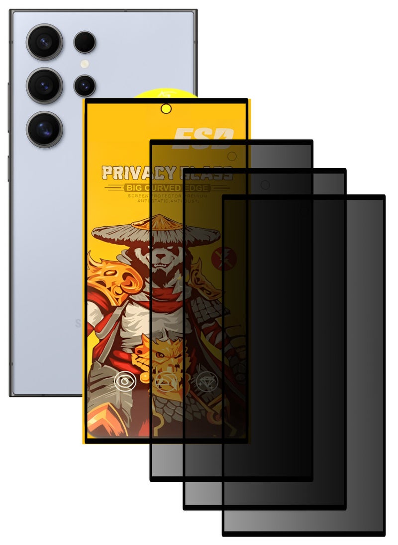 اي اس دي ثلاث قطع، واقي شاشة عالي الجودة لهاتف آسامسونج جالاكسي S24 الترا - Image 1