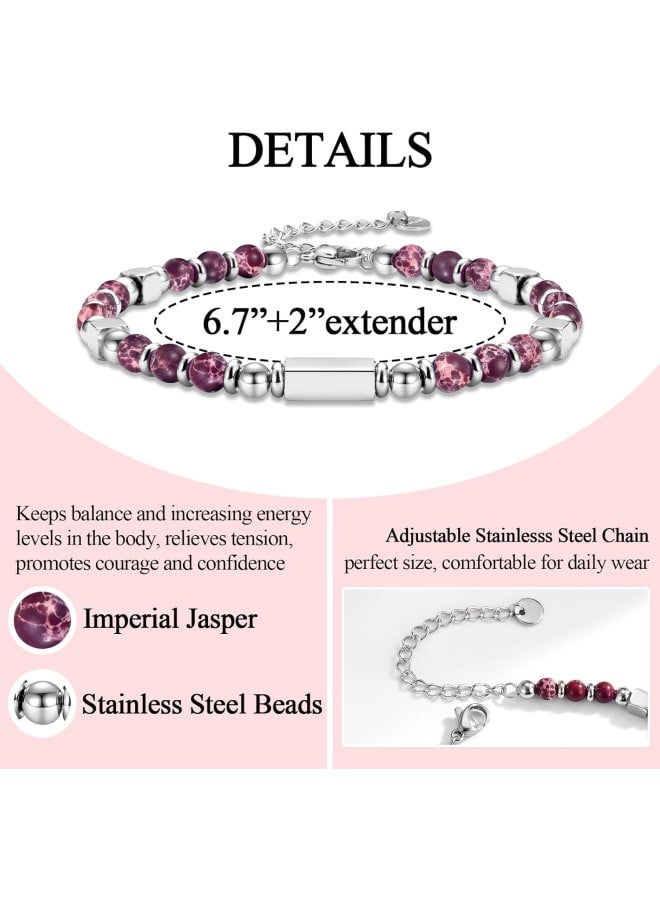 Mothers Day Gifts for Wife Mom Grandma New Mom to Be Bonus Mom Sister Dog Mom Aunt Stepmom Mother in Law Daughter in Law Boyfriends Mom Sister in Law, Beaded Bracelets Jewelry Gift for Women Girls Her - Image 4