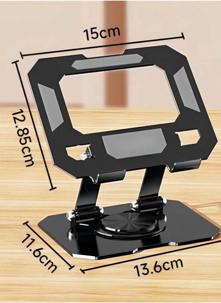 Metal iPad Stand Foldable Tablet Stand 360° Rotation Adjustable iPad Pro Stand,Multi-Angle Tablet Stand for Desk - Image 5