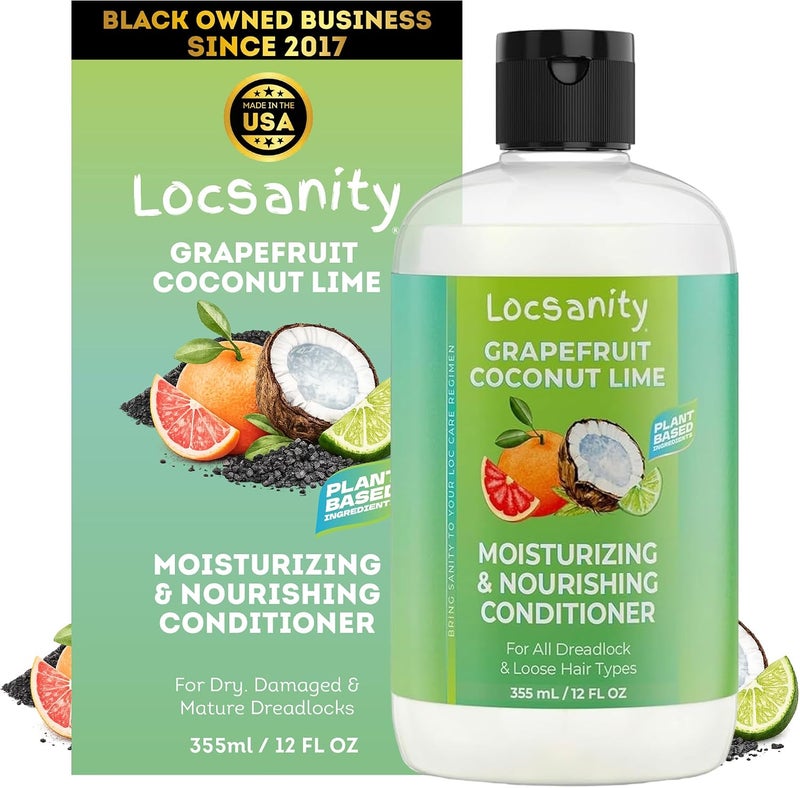 Locsanity 2in1 Grapefruit Coconut & Lime Dreadlocks Conditioner  16 Oz  Moisturizing & Strengthening  Conditioner For Dreadlocks Curls & Bundles  Ideal For Mature Dreadlocks - Image 1