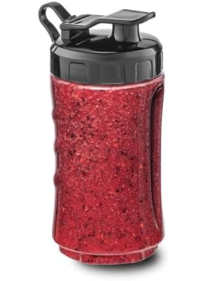 BLACK&DECKER Sports Blender/Smoothie Maker, 300W, 6-Piece Set with 500ml & 300ml BPA-Free Sports Bottles, 21,500 RPM Turbo Speed, Stainless Steel for Ice & Frozen Fruits - Image 2