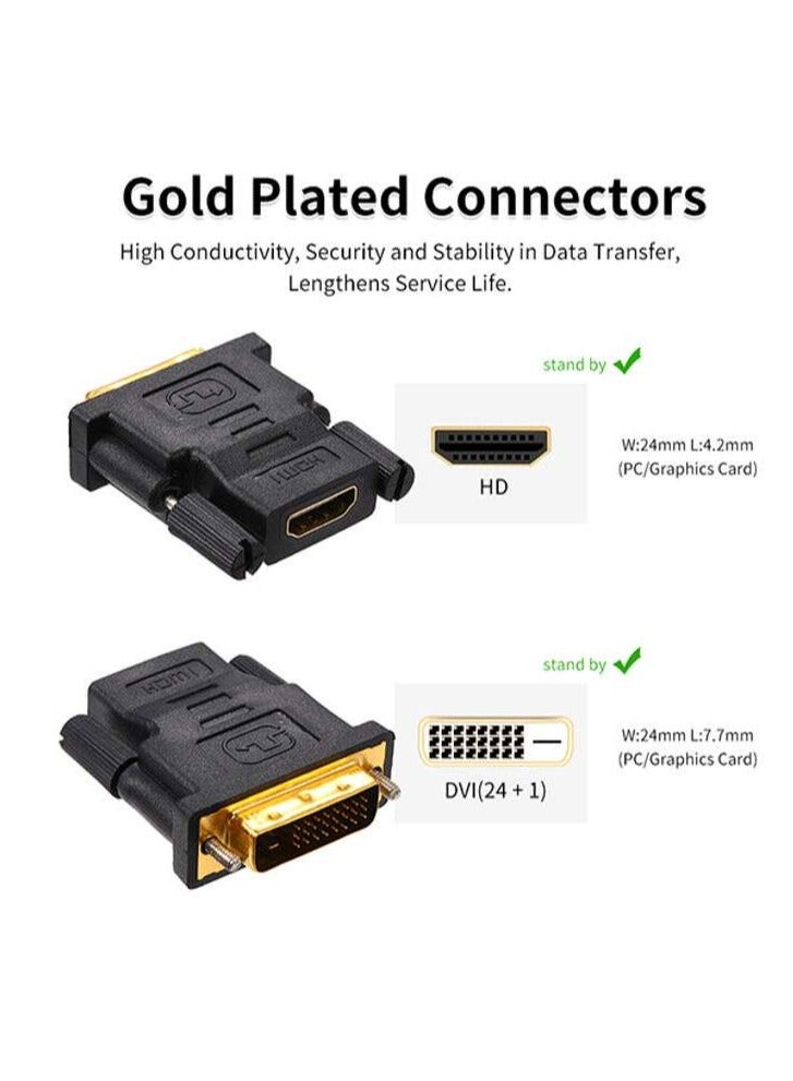 DVI-D To DVI-D 24+1 Pin Male To HD Female Converter Adapter - Image 3