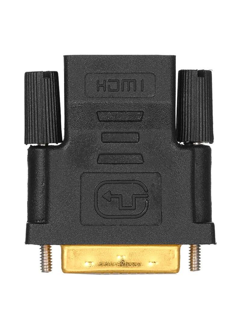 DVI-D To DVI-D 24+1 Pin Male To HD Female Converter Adapter - Image 1