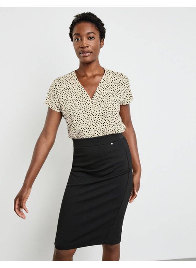 GERRY WEBER Pencil skirt with an elasticated waistband and added stretch  - Image 4